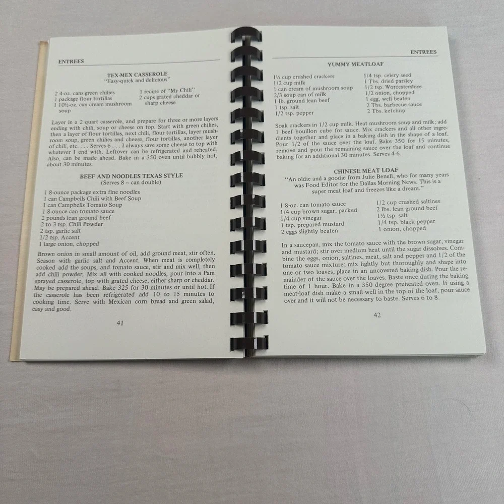 Vintage Collectibles II Cookbook Mary Pittman 1985 Spiral Bound Recipes Texas